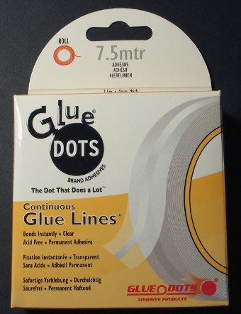 Glue dots continuous lines